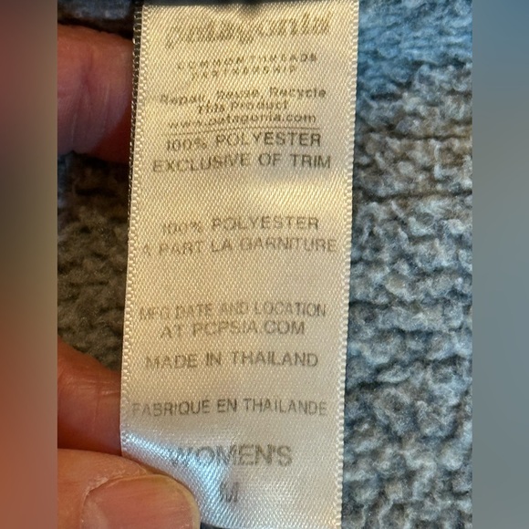 Patagonia Better Sweater Gray Fleece Coat Ladies Medium - Picture 7 of 11